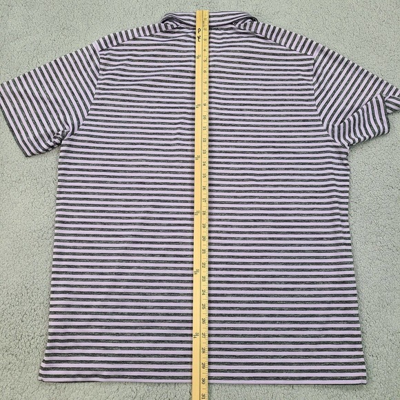 Nike Polo Shirt Men's Large Purple Black Tour Performance Golfer Golf Dri-Fit - Picture 11 of 12